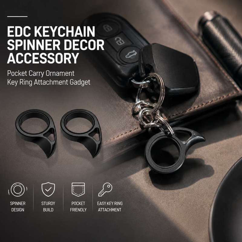 Edc Carry Accessories - EDC Keychain Spinner Decor Accessory Pocket