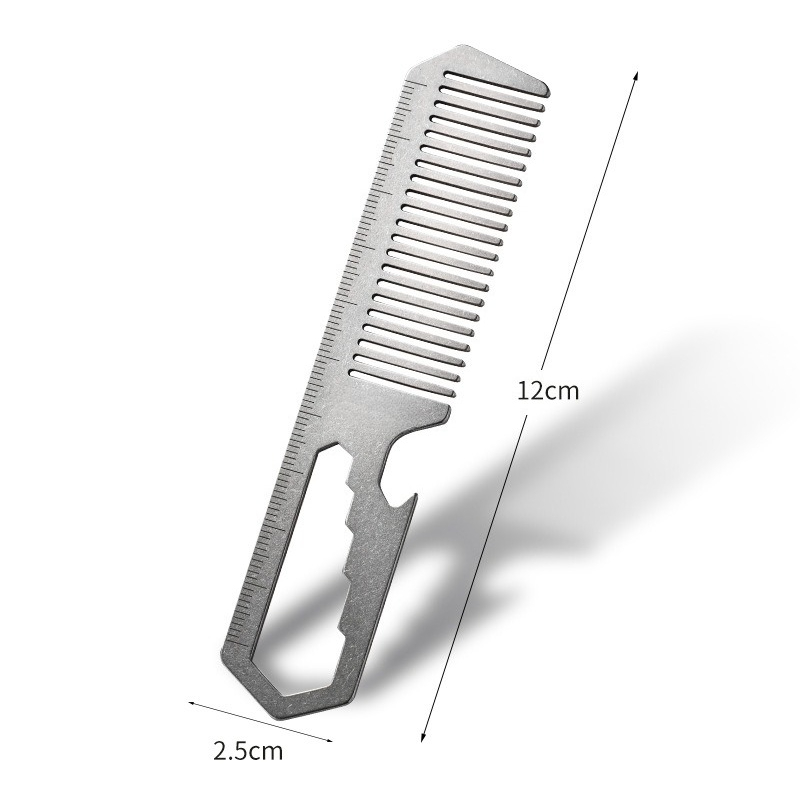 New Titanium Alloy Multifuncti - Comb Pocket Titanium ulasan dan harga