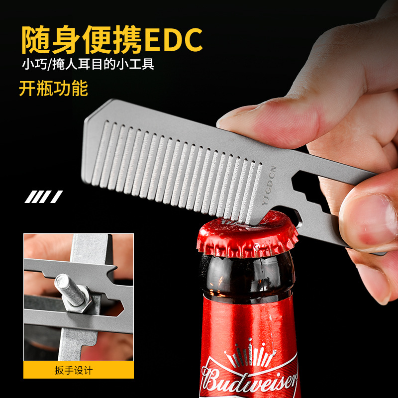 TC4 Titanium Alloy Comb, Bottl - Comb Pocket Titanium ulasan dan harga