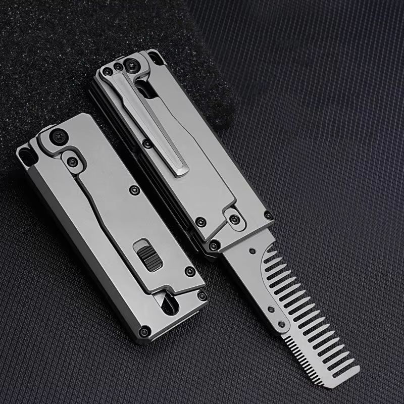 Titanium Alloy Folding Comb Re - Comb Pocket Titanium ulasan dan harga