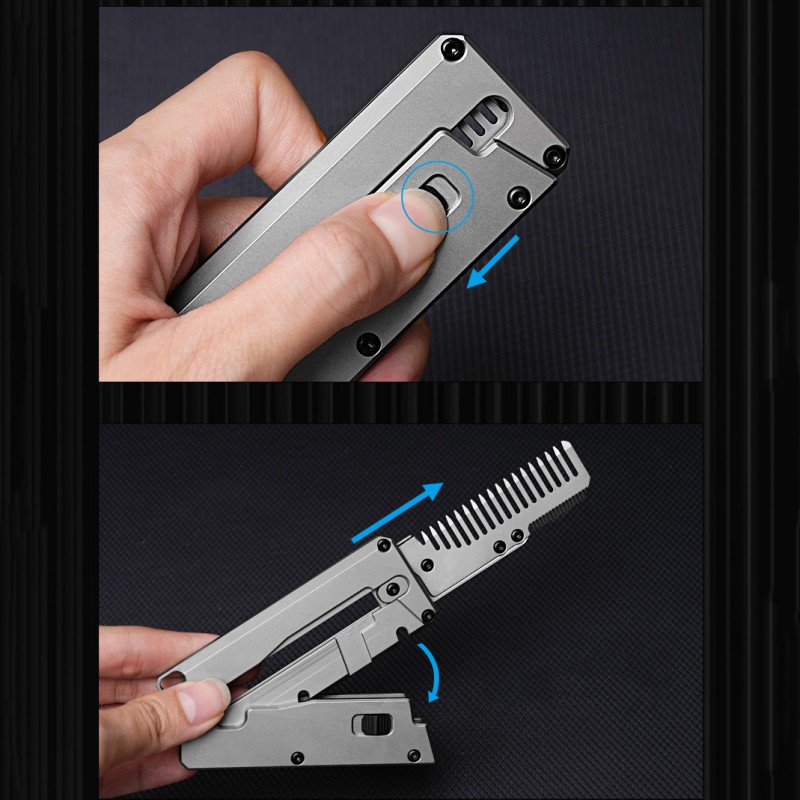 Titanium Alloy Folding Comb Re - Comb Pocket Titanium ulasan dan harga