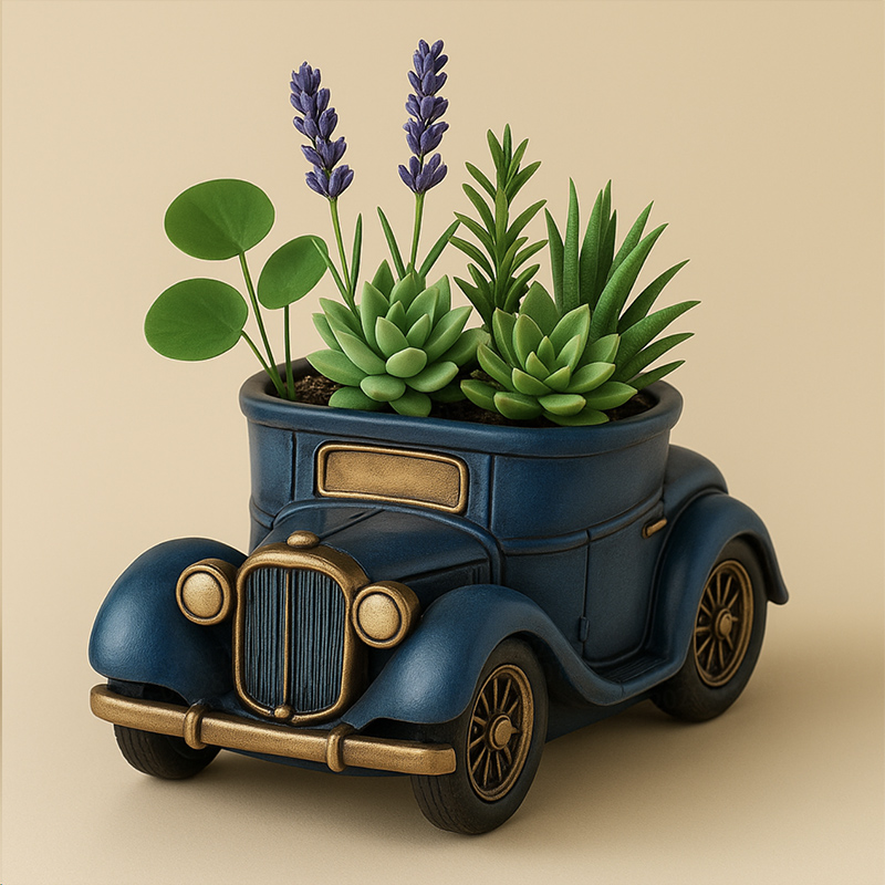 3D Vintage Bus Car Succulent P - Edc Carry Pen ulasan dan harga