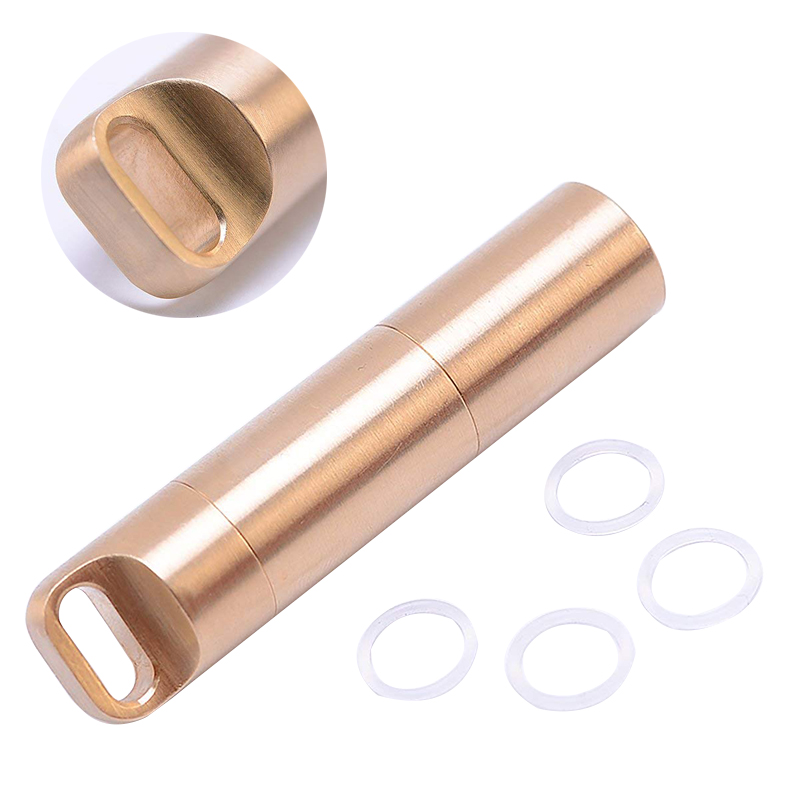 Waterproof Brass Airtight Wate - Pill Fob Capsule ulasan dan harga