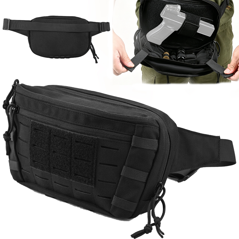 Tactical Pistol Waist Bag CCW  - Edc Carry Fanny Pack ulasan dan harga