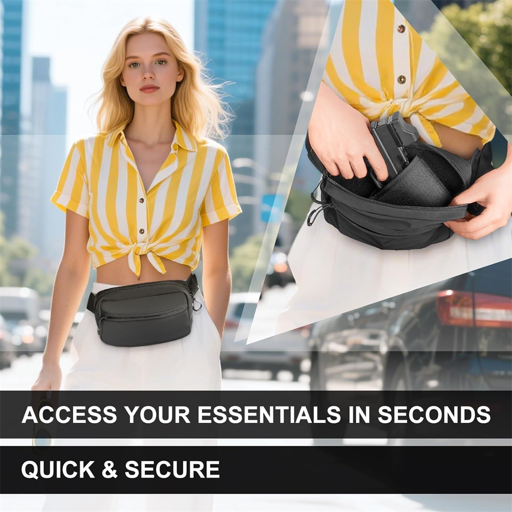 Concealed Carry Gun Bag Pistol - Edc Carry Fanny Pack ulasan dan harga