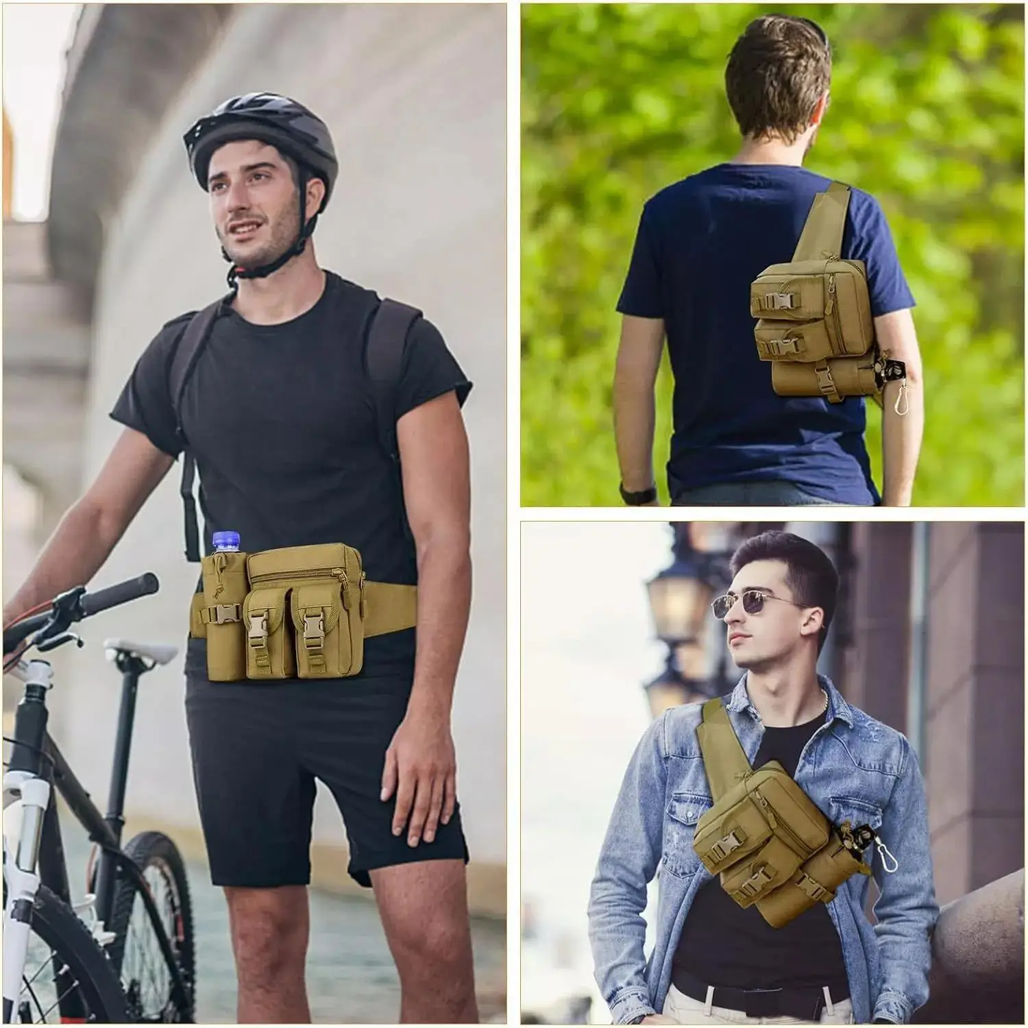 Tactical Fanny Pack for Men Co - Edc Carry Fanny Pack ulasan dan harga