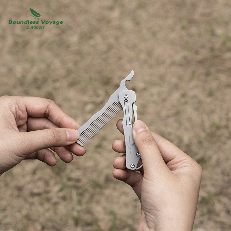 Pure Titanium Folding Comb, Ul - Comb Pocket Titanium ulasan dan harga