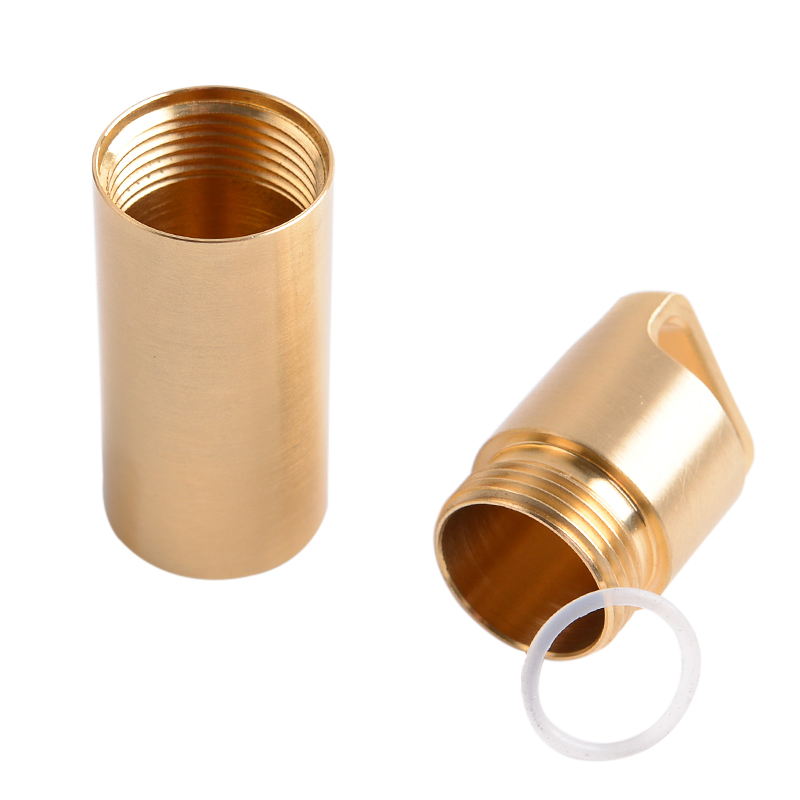 Brass Airtight Watertight Stor - Pill Fob Capsule ulasan dan harga