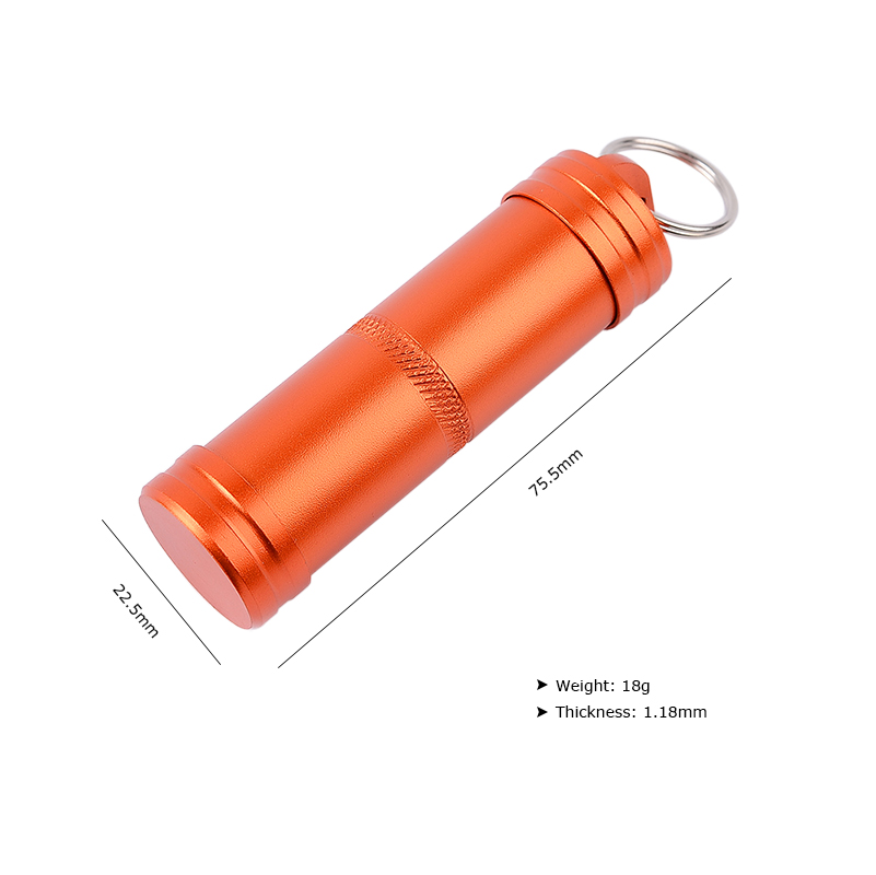 Waterproof Airtight Watertight - Pill Fob Capsule ulasan dan harga