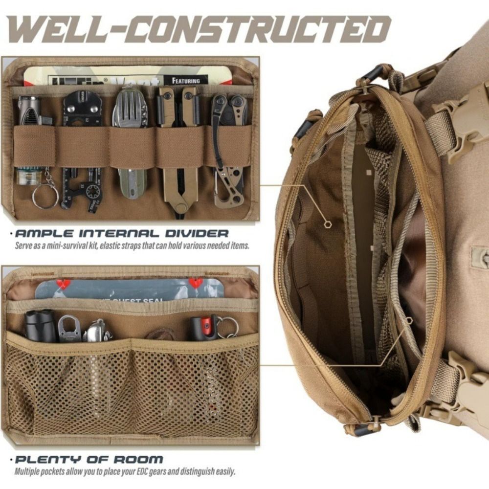 Fashion 1000D Nylon Men Chest  - Edc Deep Carry ulasan dan harga