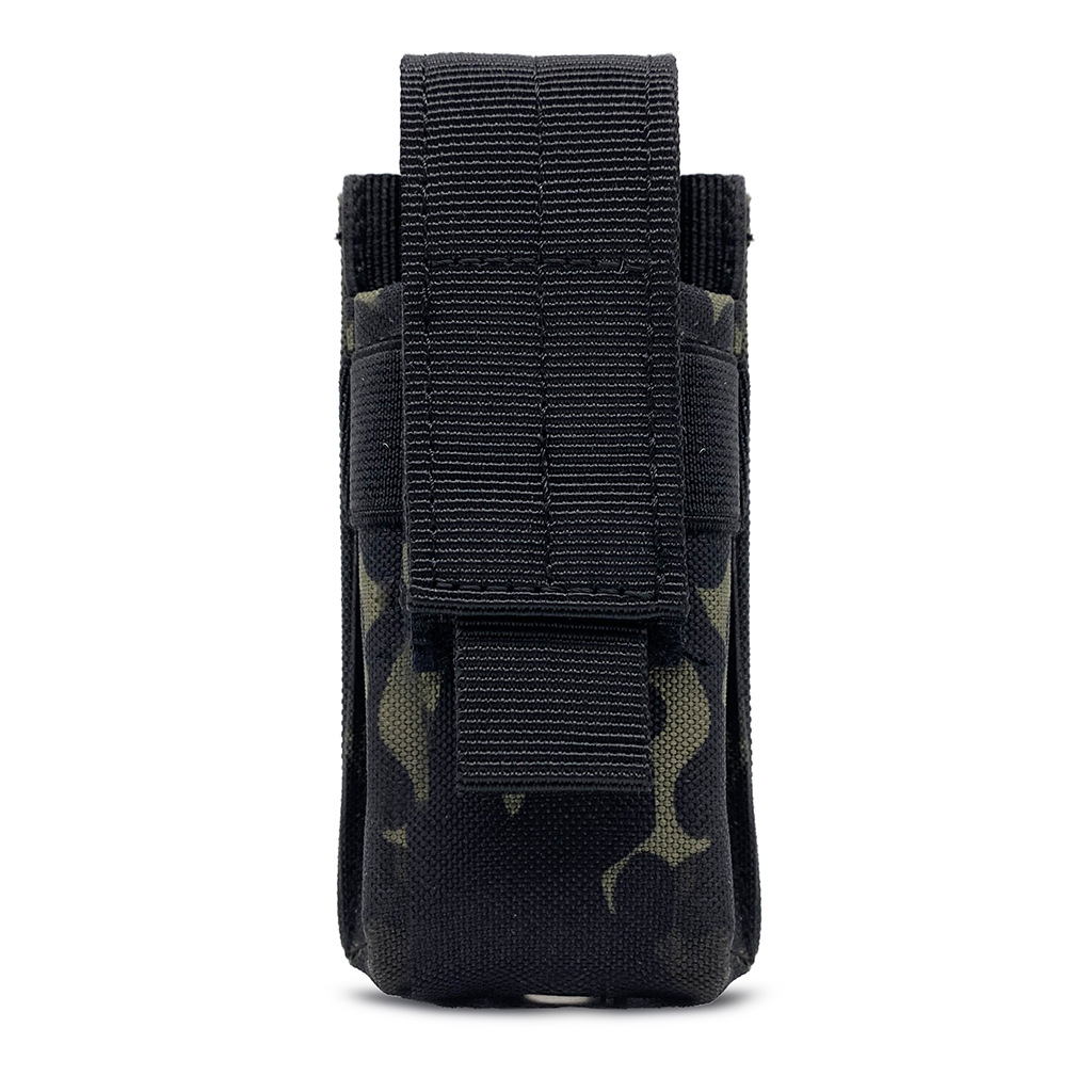 Tactical Molle Flashlight Pouc - Edc Carry Knife ulasan dan harga