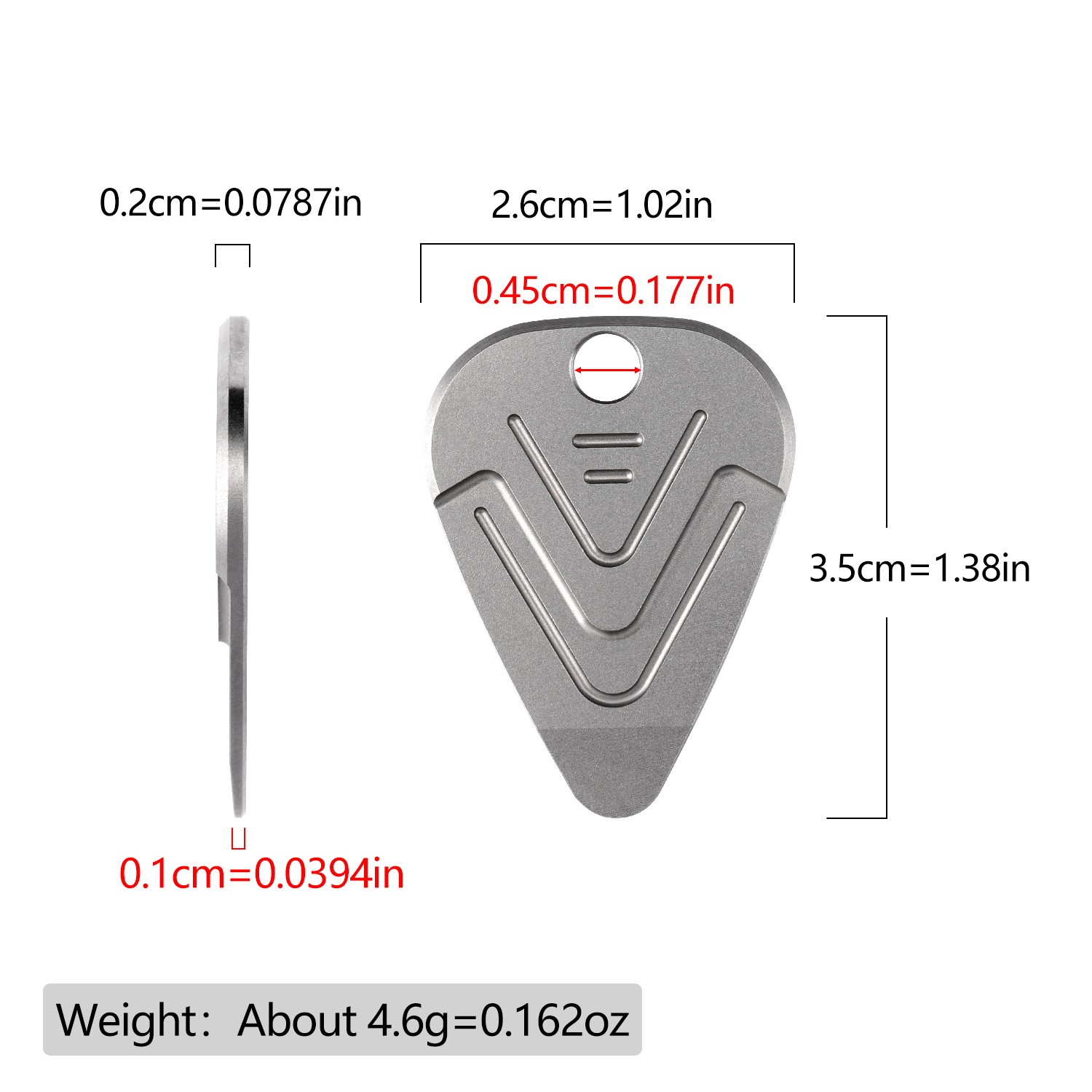 Portable Titanium EDC Pry Tool - Edc Carry Accessories ulasan dan harga