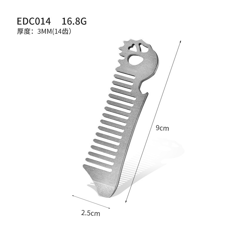 Titanium Alloy Men Oil Head St - Comb Pocket Titanium ulasan dan harga