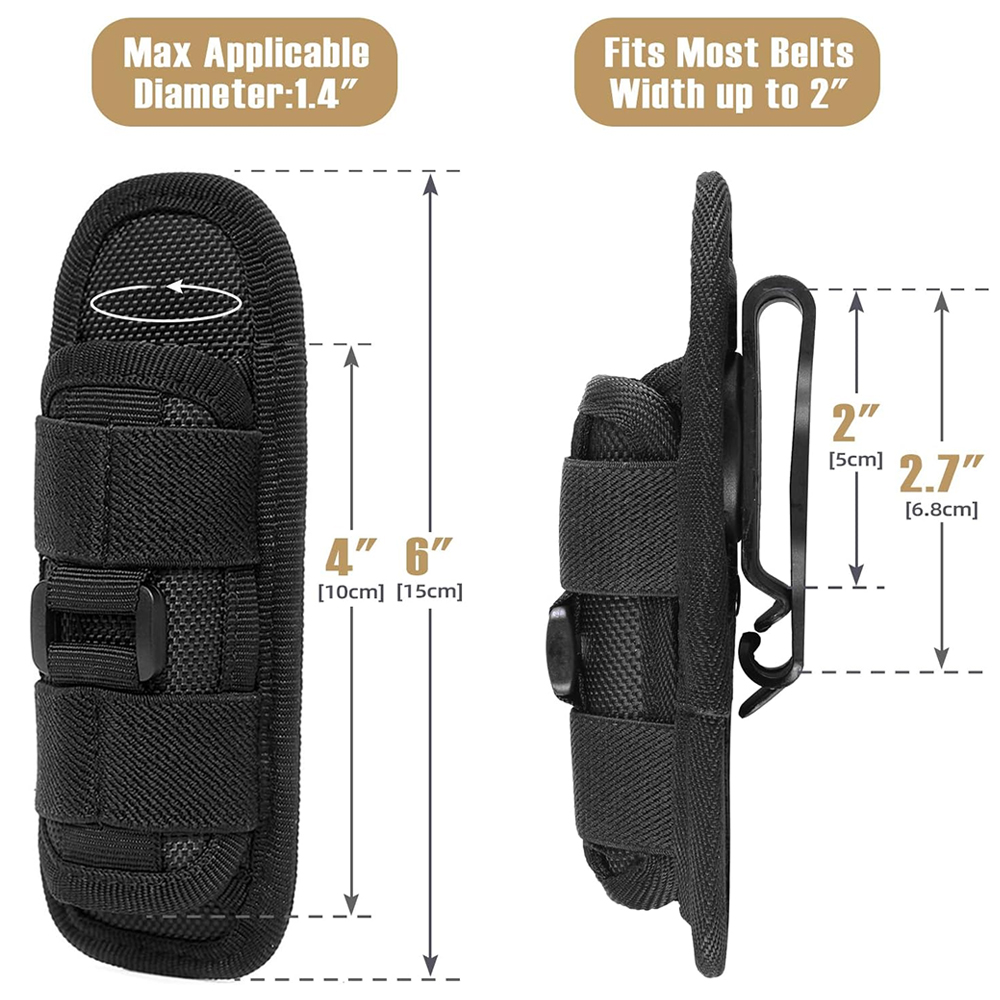 Tactical Flashlight Pouch Hols - Edc Carry Accessories ulasan dan harga