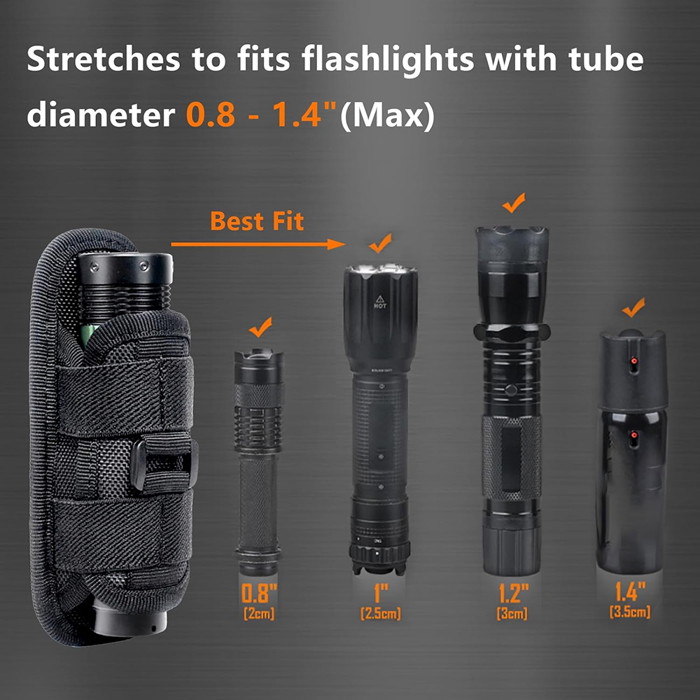 Tactical Flashlight Pouch Hols - Edc Carry Accessories ulasan dan harga