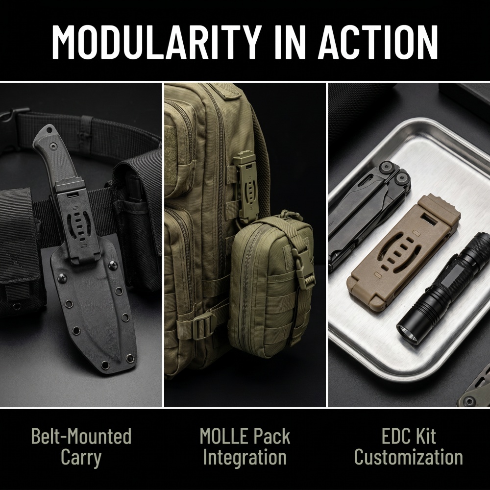 DIY Kydex Holster MOLLE Back C - Edc Carry Accessories ulasan dan harga