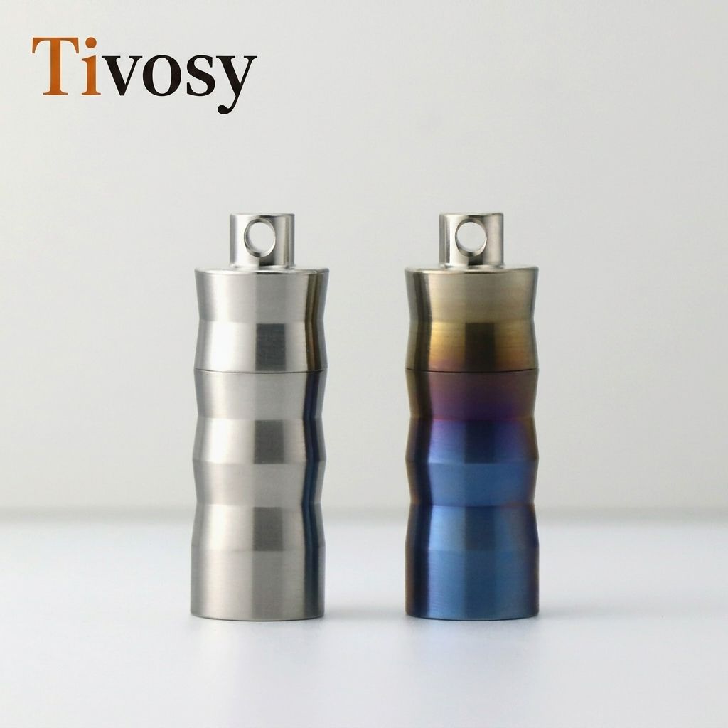 Tivosy Pure Titanium Pill Hold - Pill Fob Capsule ulasan dan harga