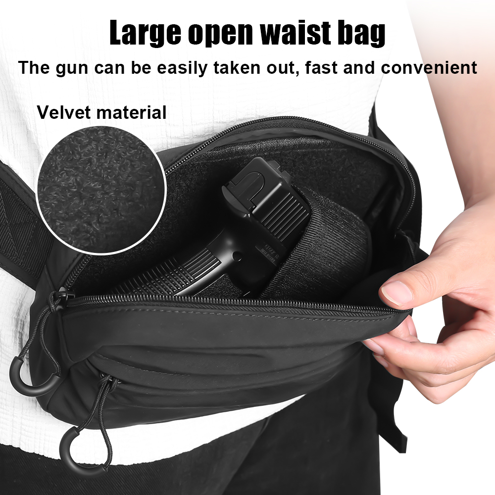 Tactical Crossbody Bag Pistol  - Edc Carry Fanny Pack ulasan dan harga