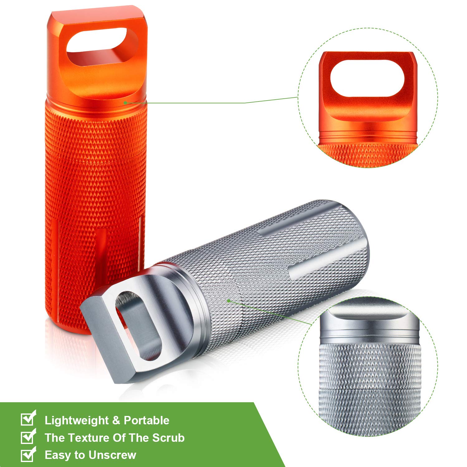 1Pack Aluminum Outdoor Dry Con - Pill Fob Capsule ulasan dan harga
