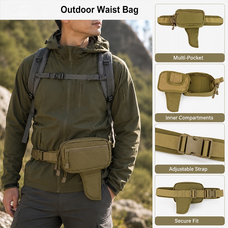 Multifunctional Waist Bag Nylo - Edc Carry Fanny Pack ulasan dan harga