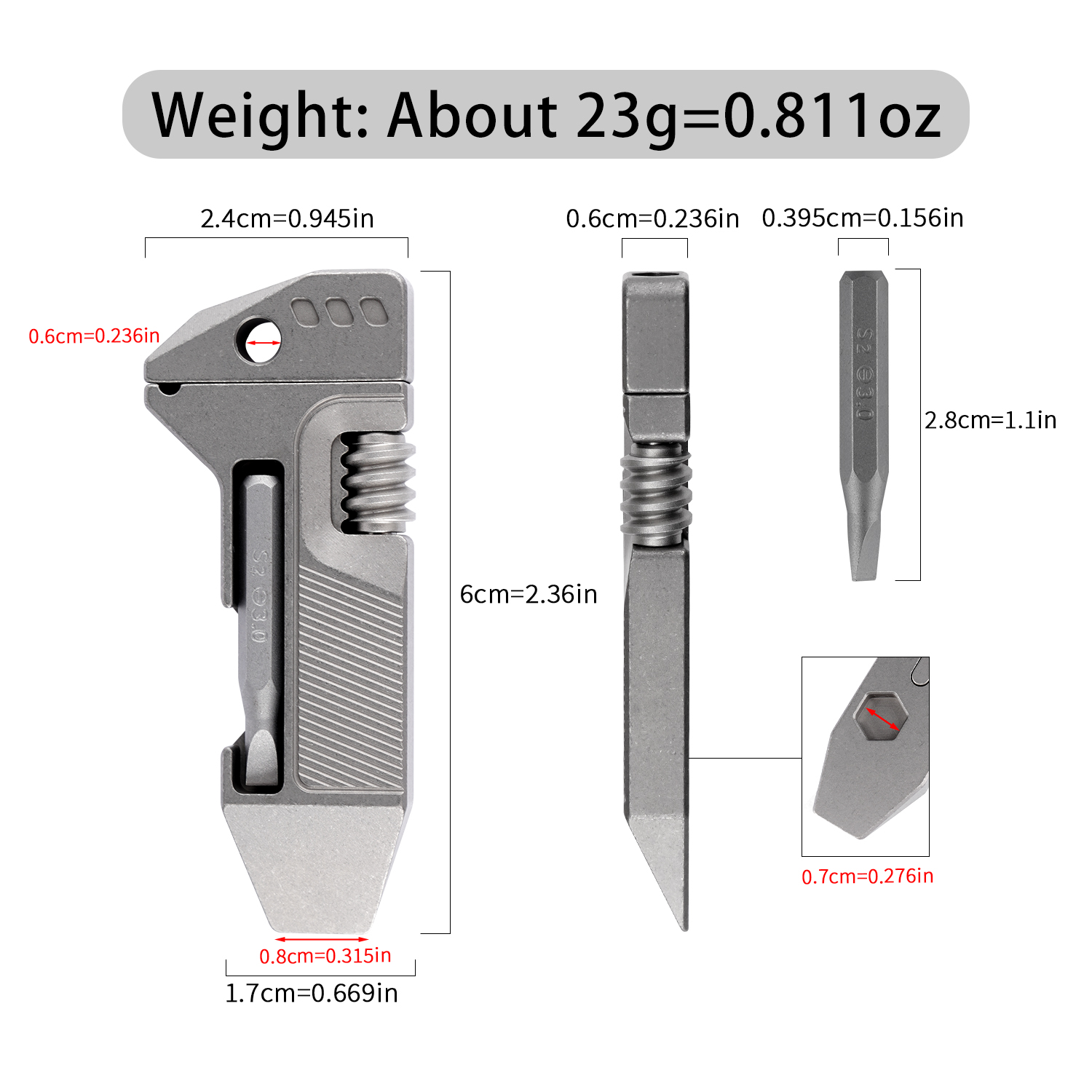 Titanium Alloy Mini EDC Multi  - Edc Gear Every Day Carry ulasan dan harga